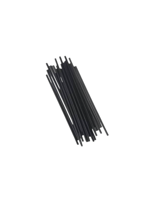 Empress™ 7.25" Jumbo Straw, Black, Unwrapped, Boxed, 5000/cs